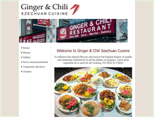 Tablet Screenshot of gingerandchili.ca